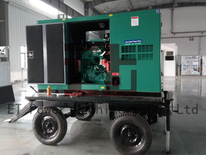 50KW Silent type Trailer Power Station sắp xuất khẩu gần đây